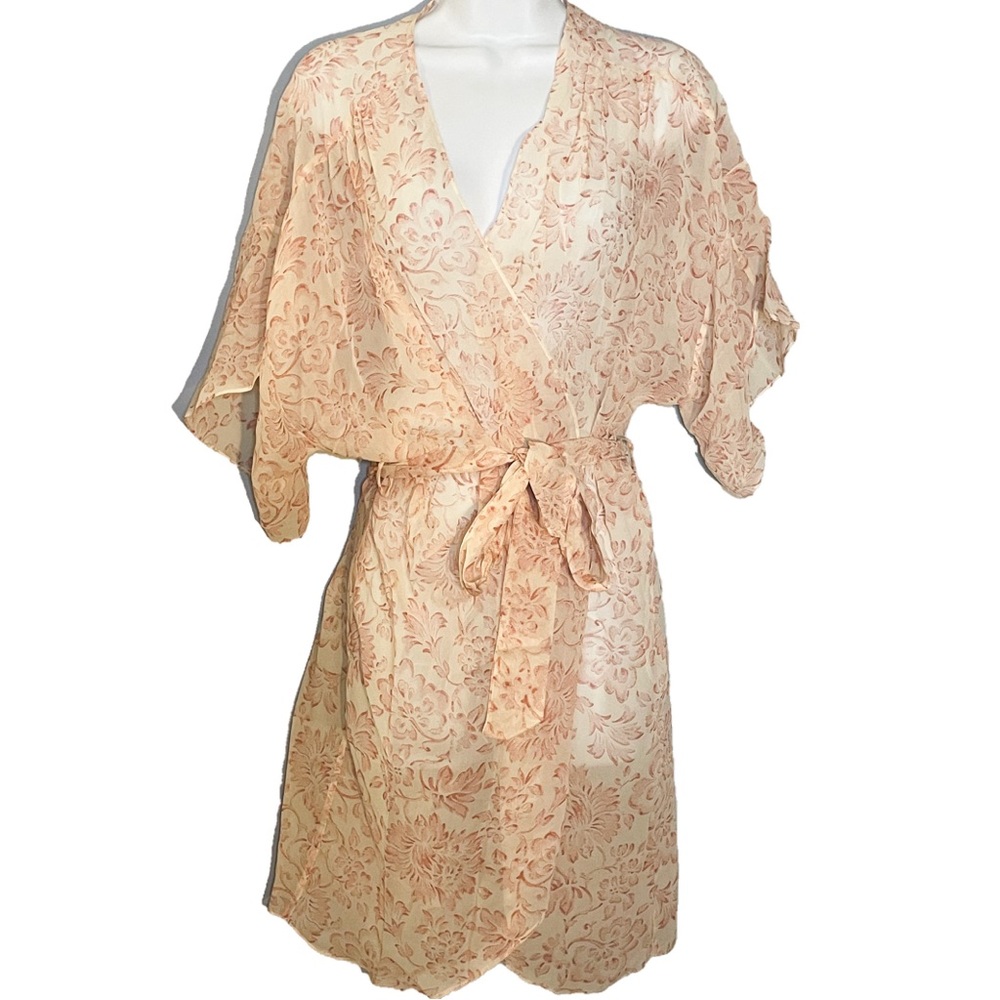 Vintage Victoria’s Secret 100% Silk Floral Robe - Excellent Condition- Small